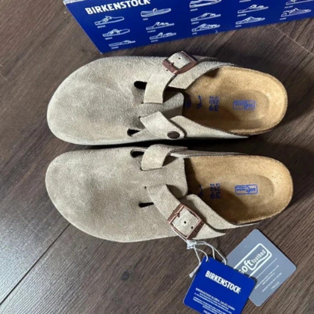 Birkenstock Boston suede clog sandal